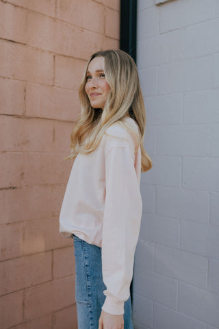 Boyfriend Sweatshirt, Pink Salt by Z Supply