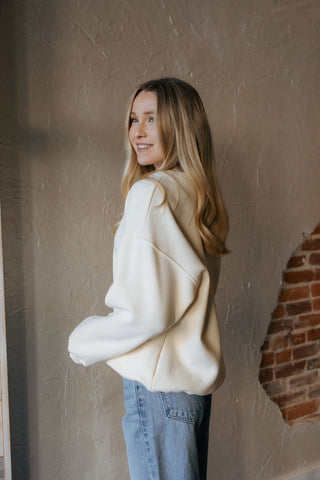 Red Bow Embroidered Sweatshirt *final sale