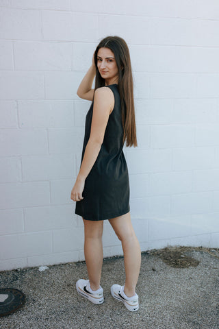 Sloane V Neck Mini Dress, Black by Z Supply