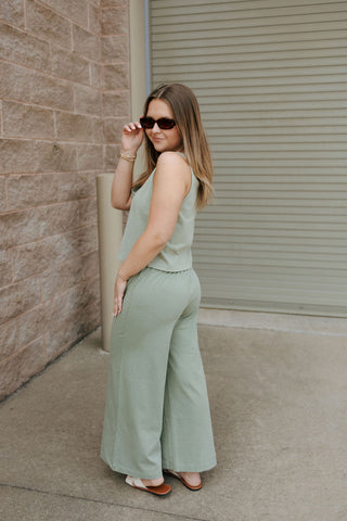 Sloane V Neck Tank, Avocado by Z Supply