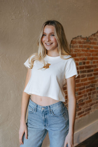Bear Embroidered Shirt *final sale