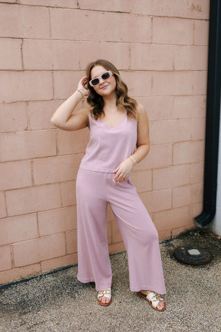Sloane V Neck Tank, Pink Smoke by Z Supply