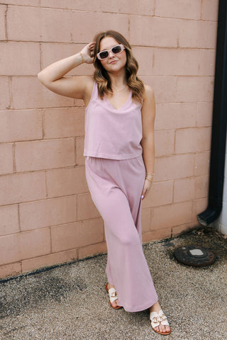 Sloane V Neck Tank, Pink Smoke by Z Supply