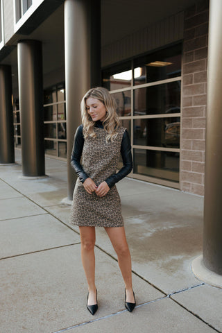 Leopard Sleeveless Dress *final sale