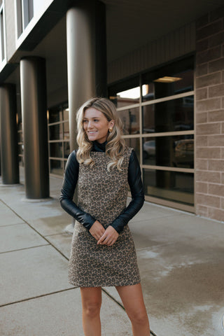 Leopard Sleeveless Dress *final sale