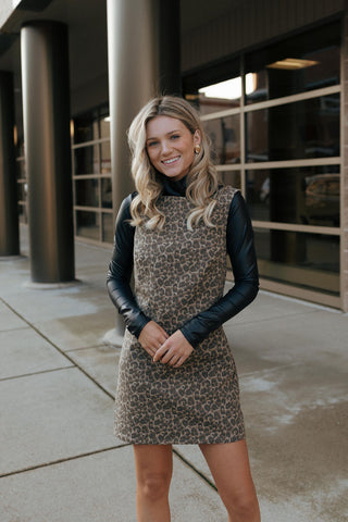 Leopard Sleeveless Dress *final sale