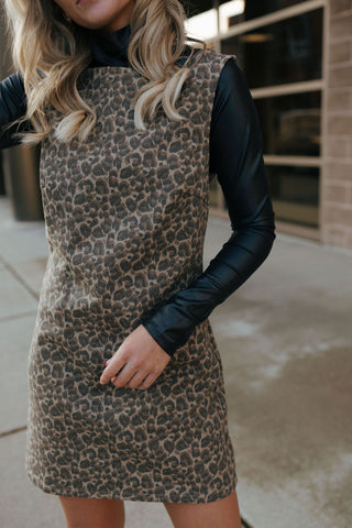 Leopard Sleeveless Dress *final sale