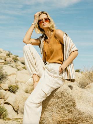 Briston Pants, Taupe Heather *final sale