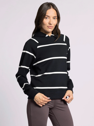 Turner Hoodie, Black Stripe
