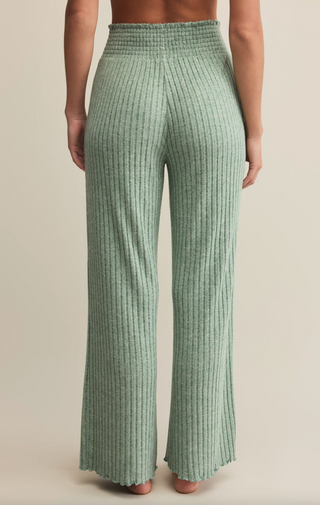 Dawn Smocked Rib Pant, Botanical Green by Z Supply