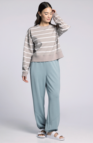 Martina Top, Mushroom Stripe