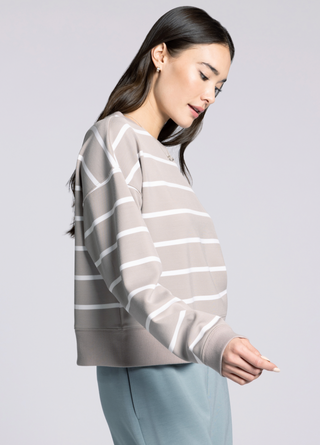 Martina Top, Mushroom Stripe