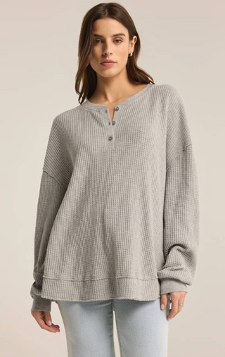 Jax Cozy Waffle Henley