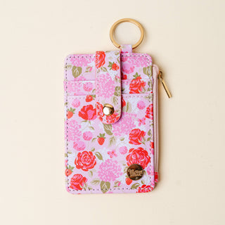Keychain Wallet-Rose Garden *final sale