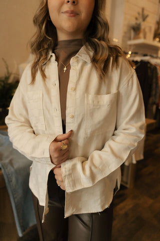 Adoria Top, Creme - The Red Thread Boutique