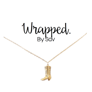 Golden Boot Necklace