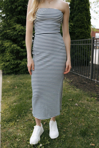 Ainslie Stripe Midi Skirt by Z Supply *final sale - The Red Thread Boutique