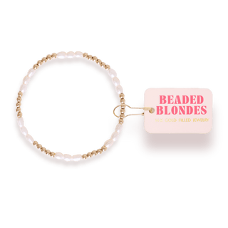 Ali Pearl Bracelet in Gold: Standard 6.75 Inch - The Red Thread Boutique