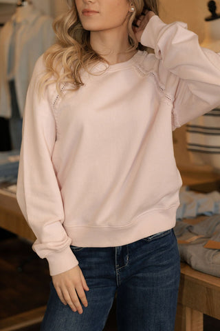 All Around Sweatshirt, Washed Pink by Z Supply - The Red Thread Boutique