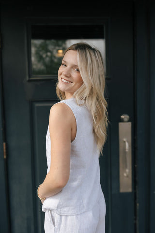 Anastasia Vest, White Oak *final sale* - The Red Thread Boutique