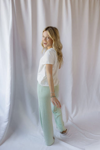 Asher 100% Cotton Classic Tee, White - The Red Thread Boutique