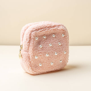 Teddy Pouch-Square Pearl Blush *final sale