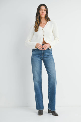 Longer Length Straight by Just Black Denim
