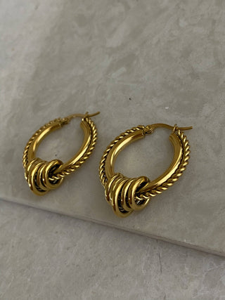 Bev Chunky Hoops - The Red Thread Boutique