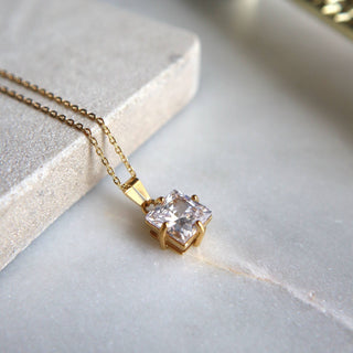 Bijou Necklace - White | Pendant Necklace - The Red Thread Boutique