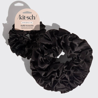Black Ruffle Scrunchie - The Red Thread Boutique