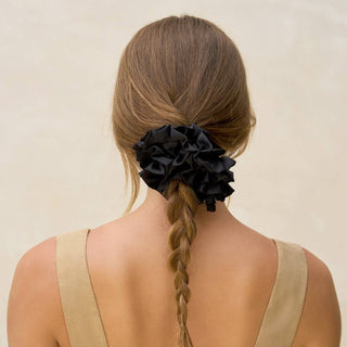 Black Ruffle Scrunchie - The Red Thread Boutique