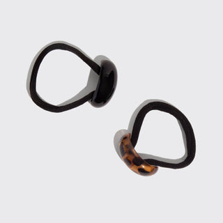 Black & Tort Cloud Cuffs - Small - The Red Thread Boutique