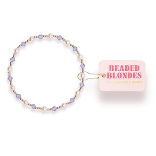 Blue Pearl June Bracelet: Standard 6.75 Inch - The Red Thread Boutique