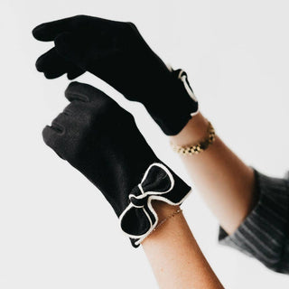 Bow Gloves: Red - The Red Thread Boutique