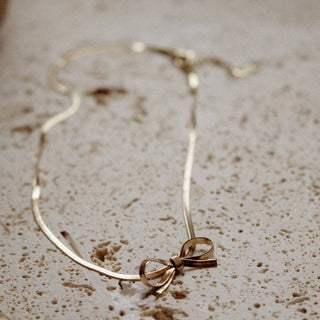 Bow necklace - The Red Thread Boutique