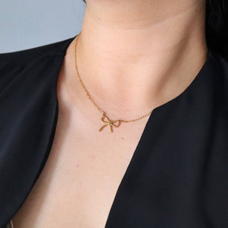 Bow Necklace - The Red Thread Boutique
