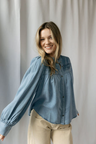 Briar Denim Top - The Red Thread Boutique
