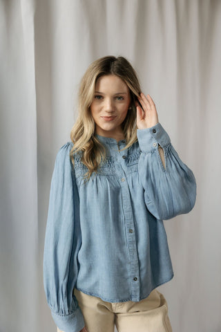 Briar Denim Top - The Red Thread Boutique