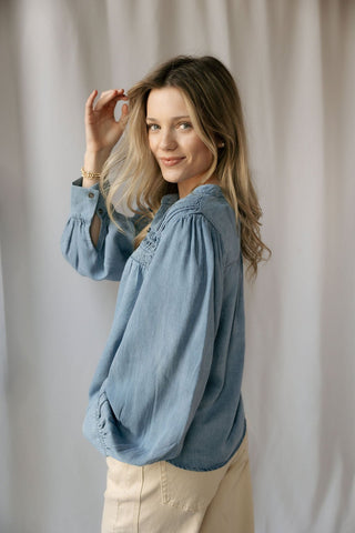 Briar Denim Top - The Red Thread Boutique