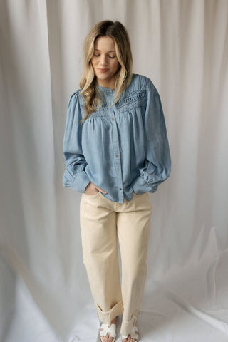 Briar Denim Top - The Red Thread Boutique