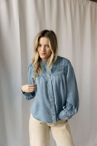 Briar Denim Top - The Red Thread Boutique