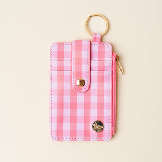 Keychain Wallet-Gingham Red *final sale