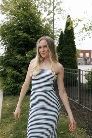 Caffari Stripe Tube Top by Z Supply *final sale - The Red Thread Boutique