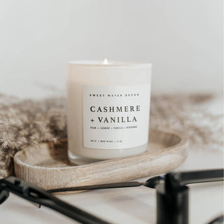 Cashmere and Vanilla 11 oz Soy Candle - The Red Thread Boutique