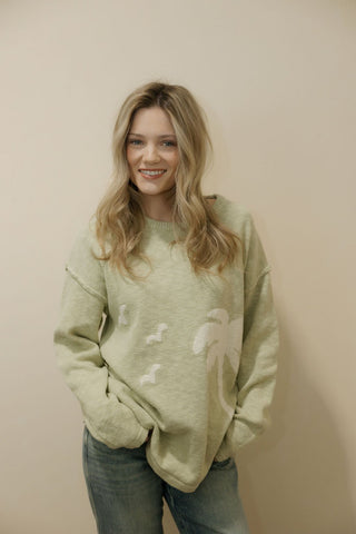 Catalina Graphic Sweater - The Red Thread Boutique
