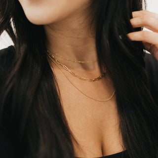 Charleston Chain Layered Necklace: Gold - The Red Thread Boutique
