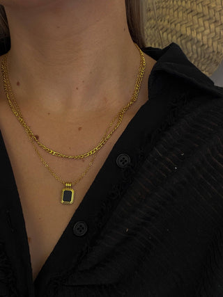 Charlotte Necklace Set in Black - The Red Thread Boutique