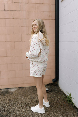 Cherry Bow Sweatshorts *final sale - The Red Thread Boutique