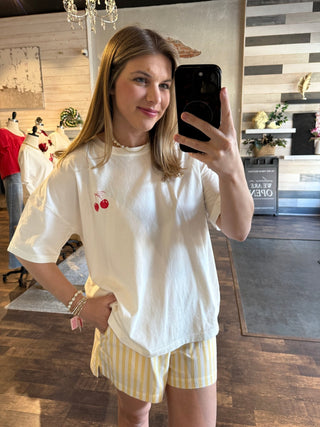Cherry on Top Graphic Tee - The Red Thread Boutique