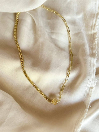 Citrine Stone Necklace - The Red Thread Boutique
